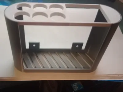 toothbrush and toothpaste holder