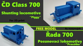 ČD Class 700 shunting locomotive (piggy)