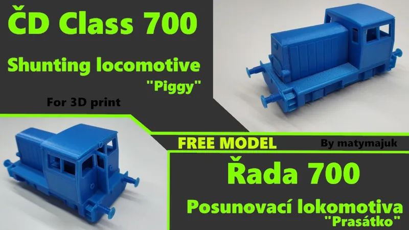 ČD Class 700 shunting locomotive (piggy)