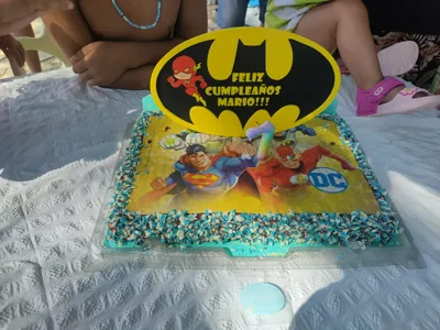 Happy Birthday. Superheroes Batman Flash Ironman