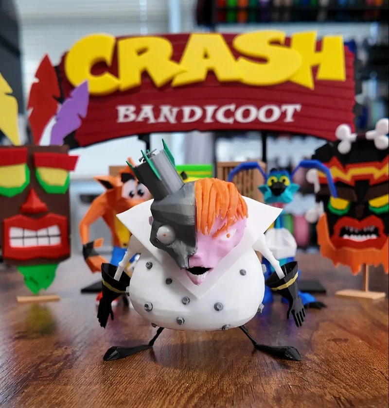 Low Poly N.Gin From Crash Bandicoot AMS READY