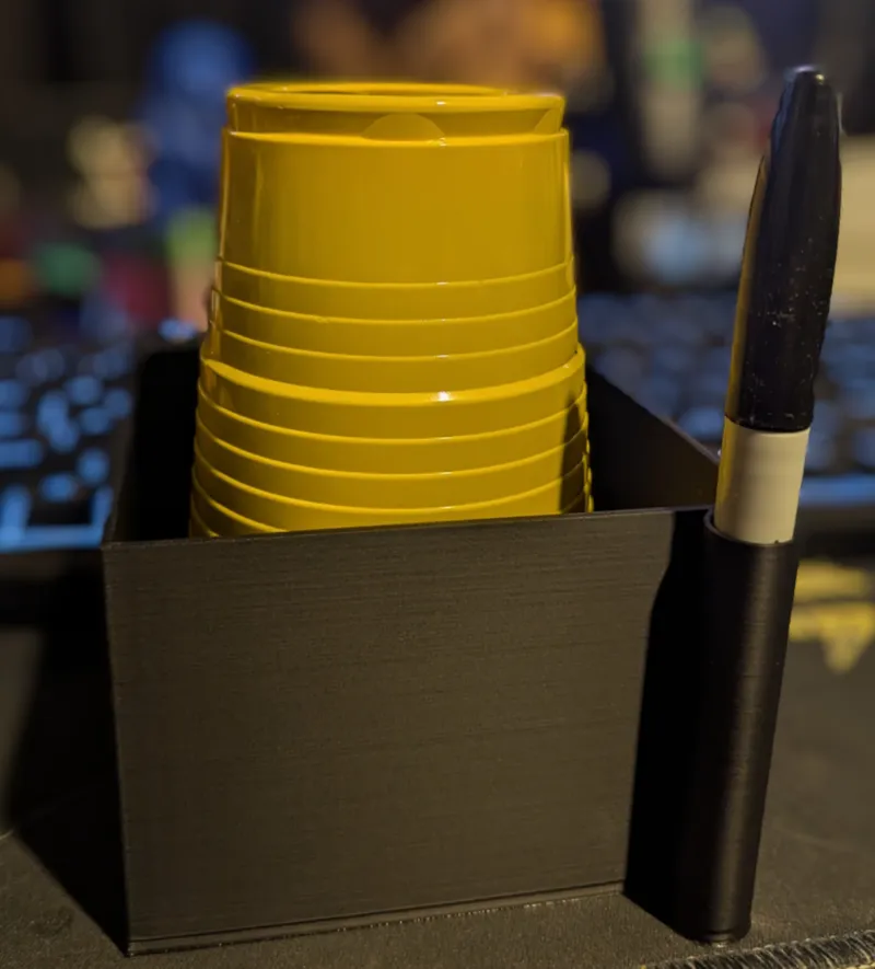 Solo cup/ Sharpie holder for parties.