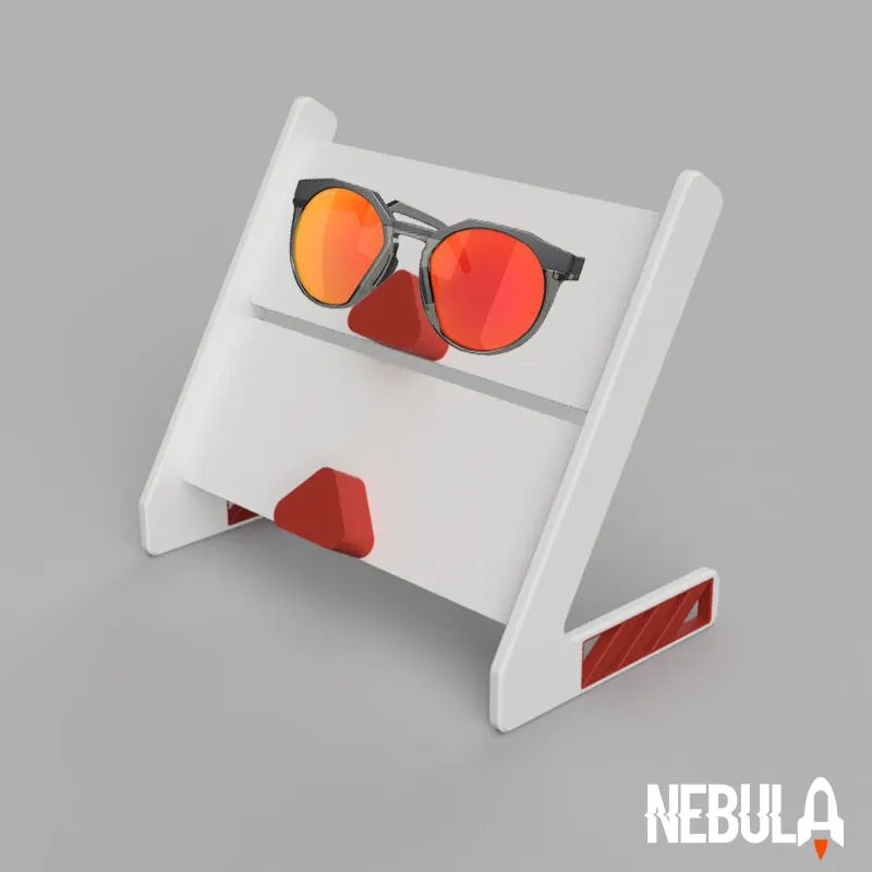 Support de Lunettes Rétro-Futuriste Multicolore