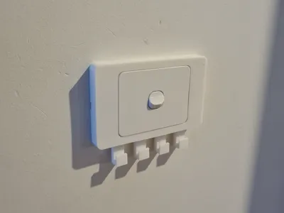 Horizontal Light Switch Cover (with hooks)
