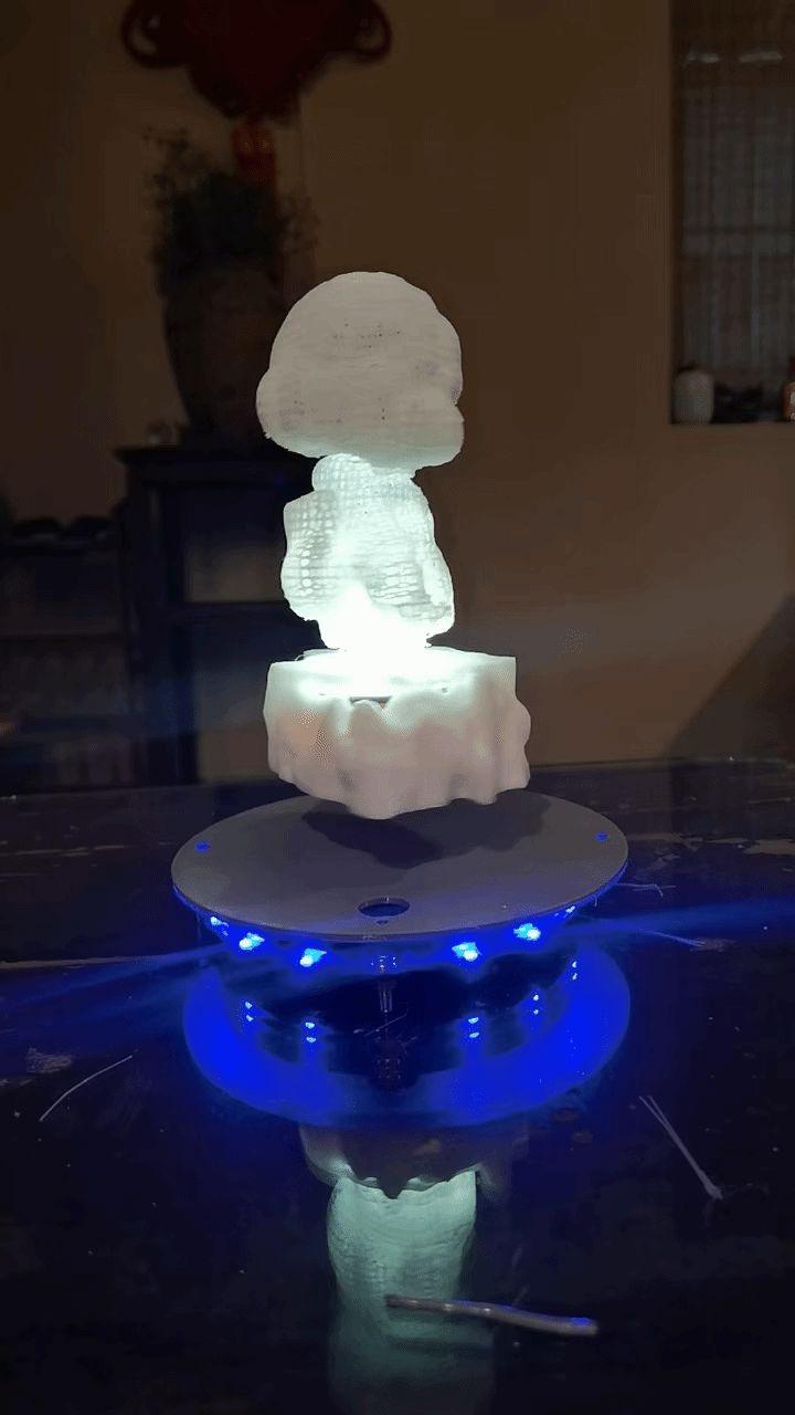 悬浮镂空夜灯小人