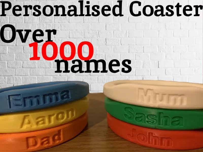 Personalised Coaster (with names)