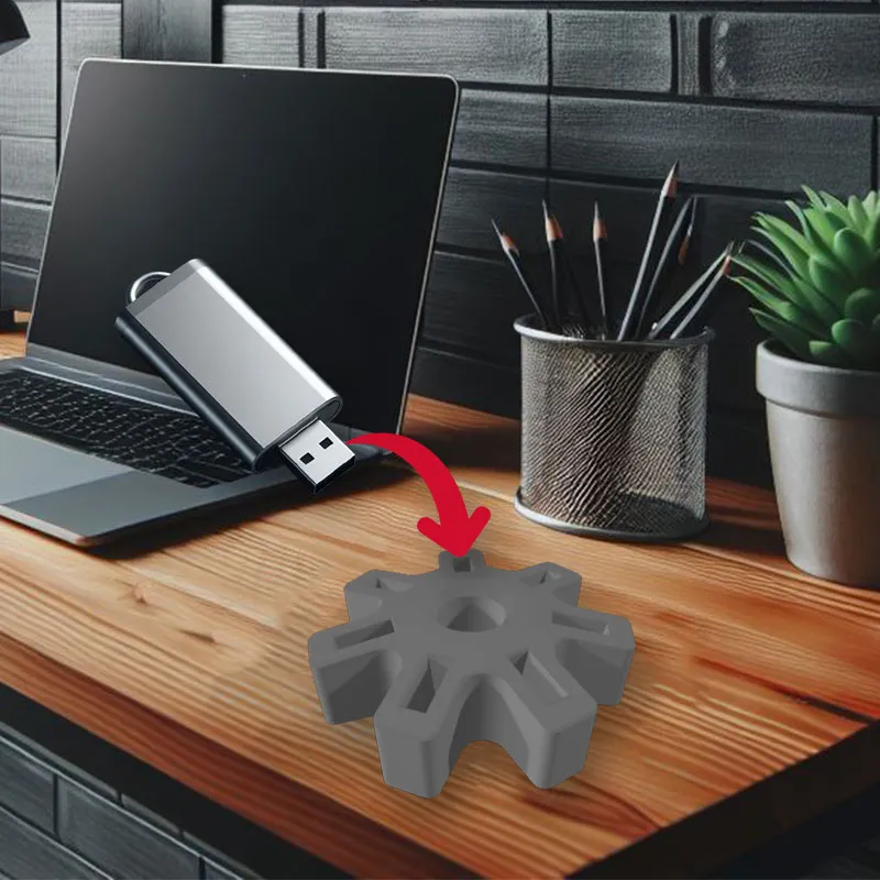 USB Gear Holder - 3D STL Files