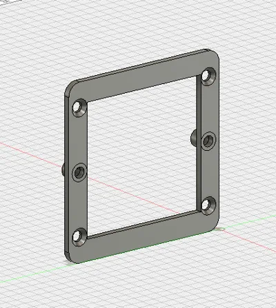 Mounting plate for 60mm recessed box thermometer