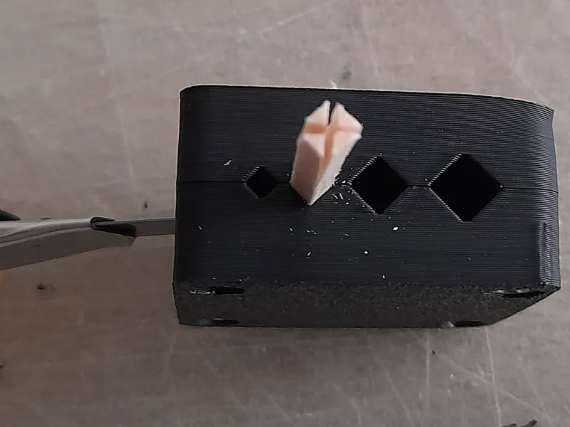 Triangular strip cutter