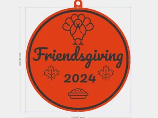 Friendsgiving Christmas Ornament
