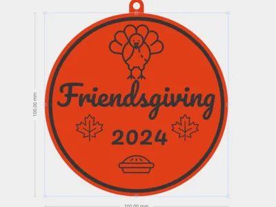 Friendsgiving Christmas Ornament 