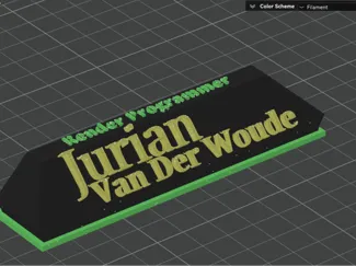 Name Plate object