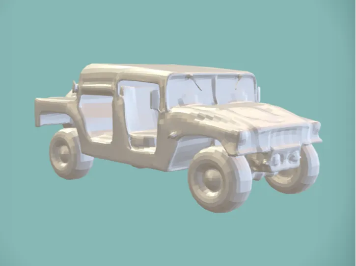 Military grade truck 3d model
