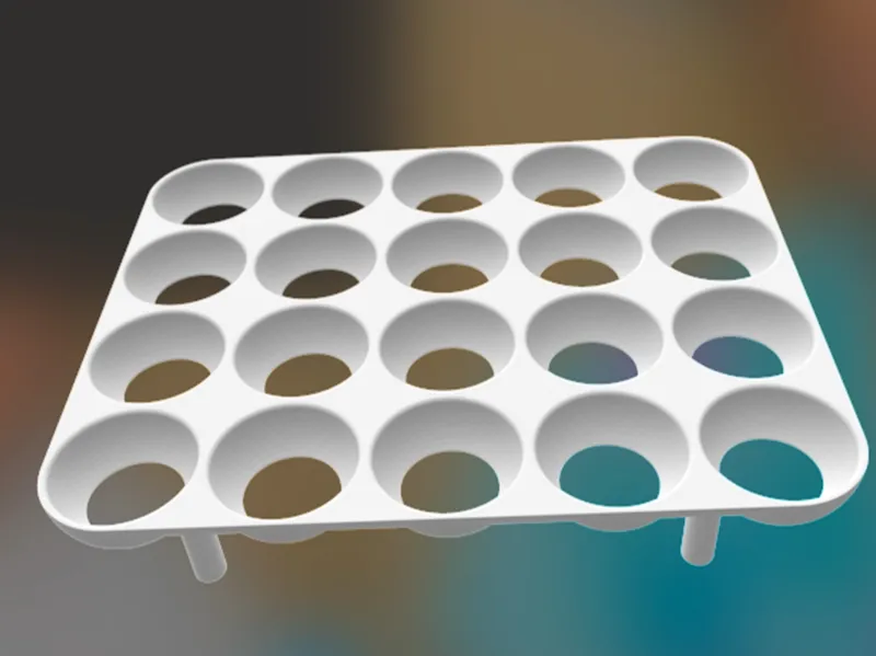 Quail eggs rack