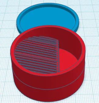 Makeup Powder Box with mesh/sieve and Cap