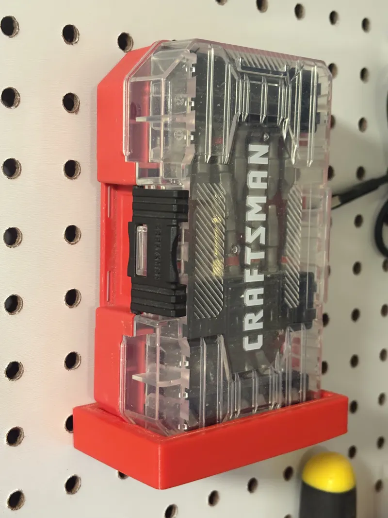Peg Board Bracket for Craftsman Bits Box CMAF1247