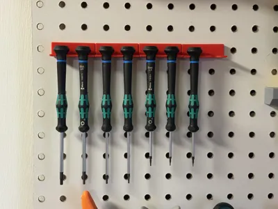 Peg Board Bracket for Wera Micro Screwdriver