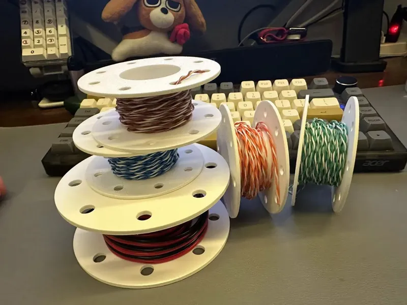 电线卷线盘，适用于各种电子DIY线材收纳