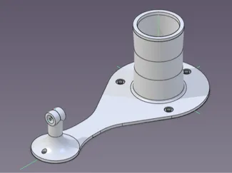 Wall Mounted Spool Holder with Filament Guide