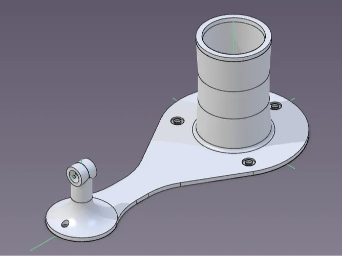 Wall Mounted Spool Holder with Filament Guide