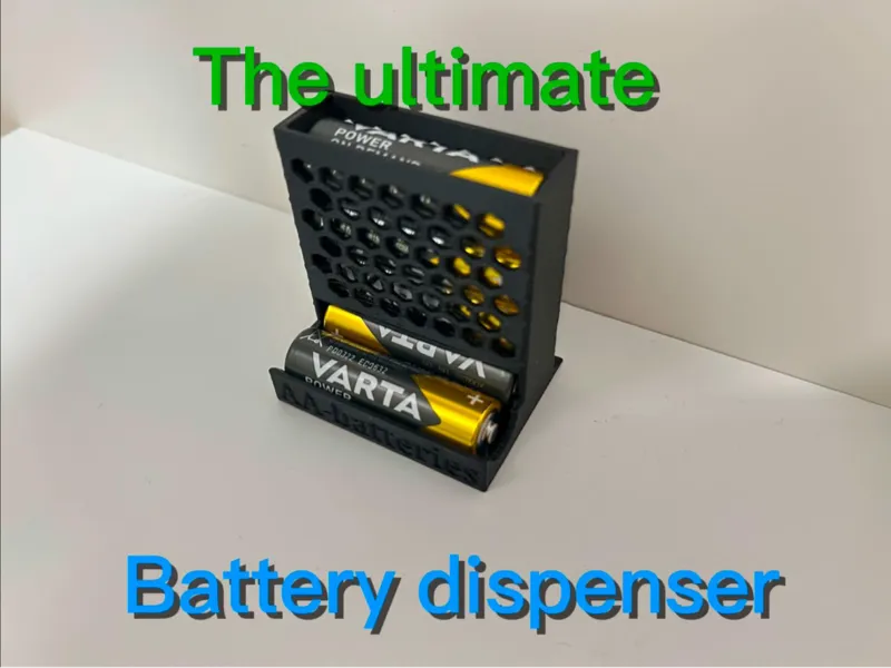 AA battery dispenser with honeycomb design v3