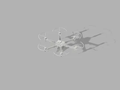 Hex-Axis Attack Drone