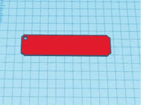 blank licence plate keyring