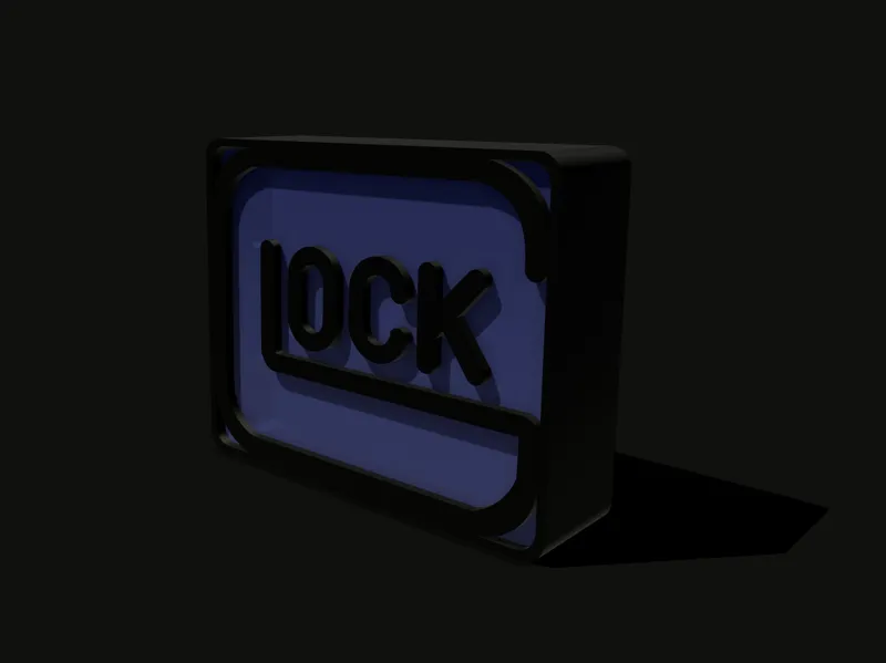 Glock logo lamp