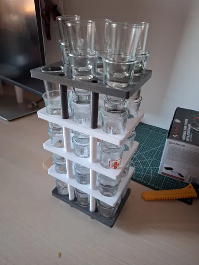 Shot glass stacker