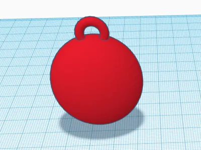 minimalist Christmas ornament