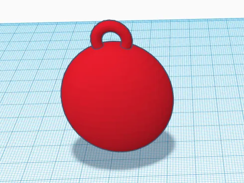minimalist Christmas ornament
