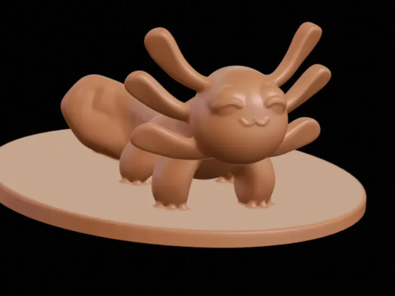 Axolotl bust 