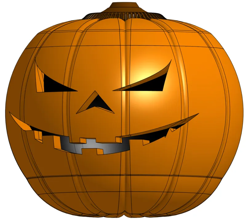 Pumpkin with openable top