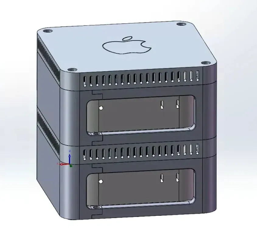 [Official Version 1.2] Modular frame for mac mini4, with optional dust ...