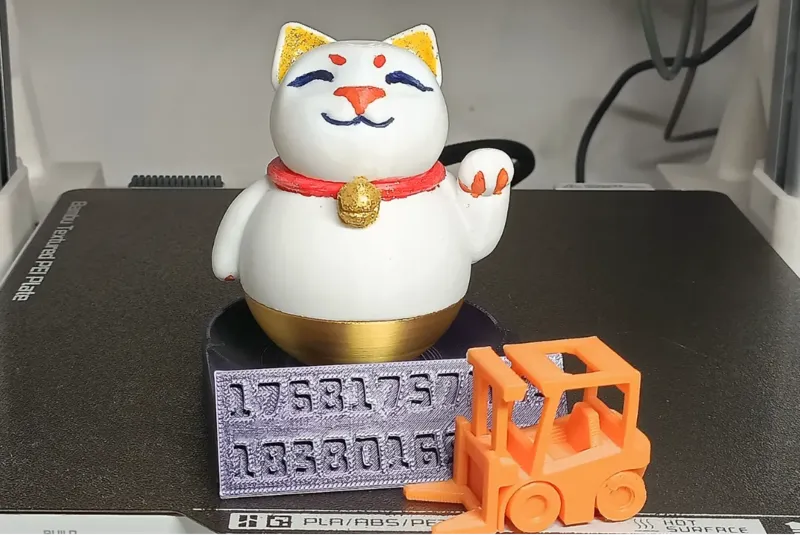 不倒翁招财猫车载底座（空白电话牌）