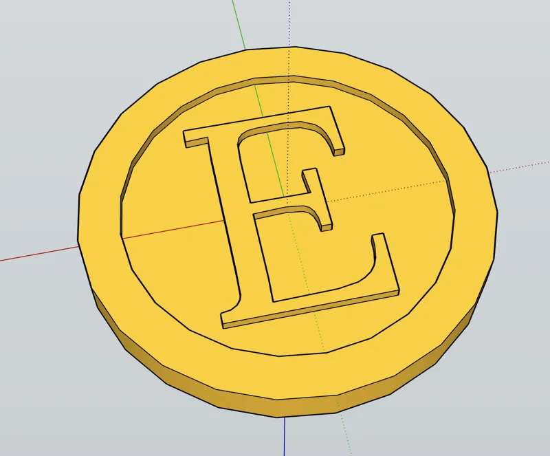 Much needed coin that says E