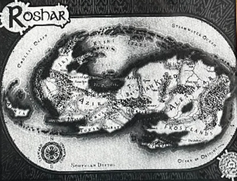 Map of Roshar |Hueforge