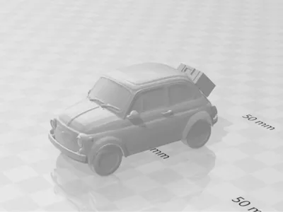 FIAT 500 TRAVEL (with suitcase)