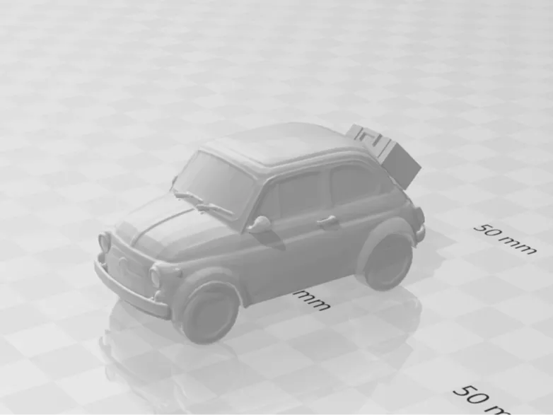 FIAT 500 TRAVEL (with suitcase)
