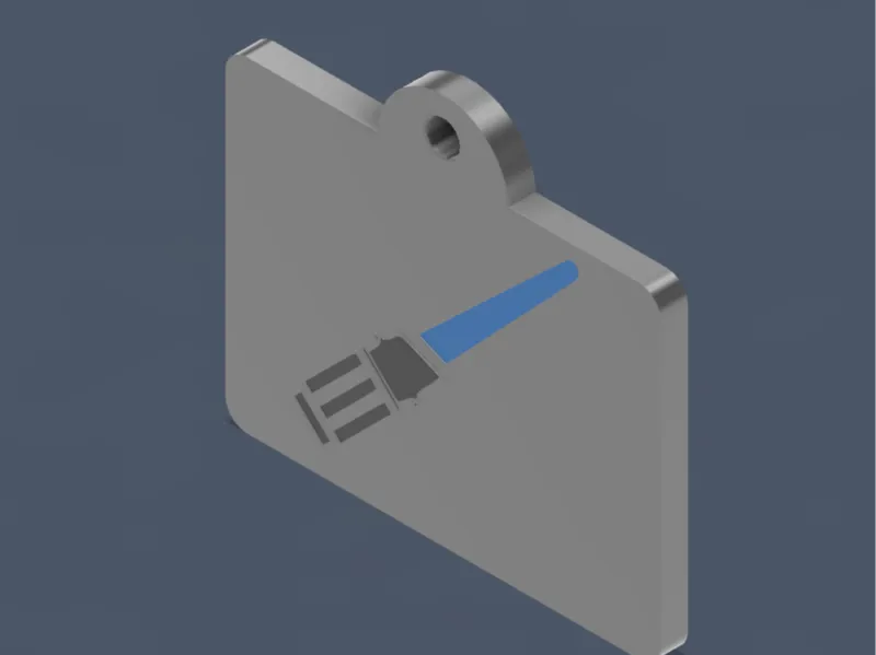 Custom Light Saber Dog Tag