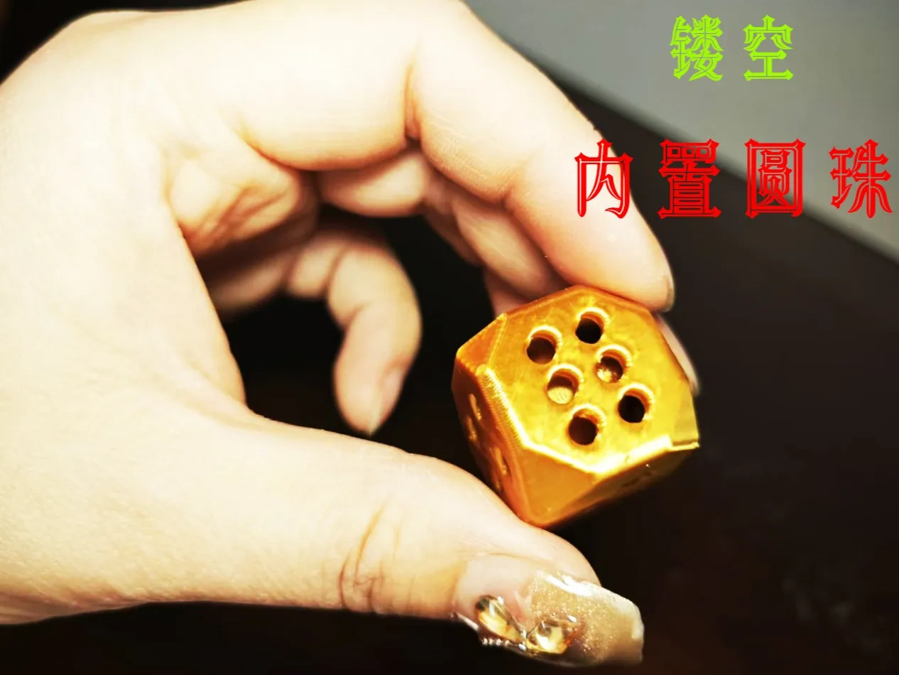 Party Dice---Hollow and integrated print with internal ball