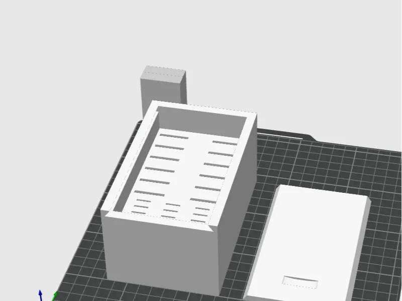 SD card holder with slide on lid