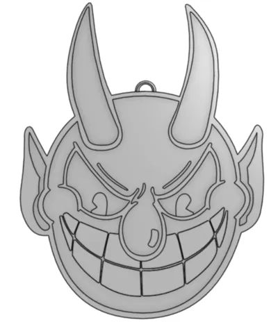 Cup Head Devil Head Ornament