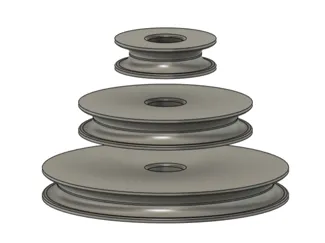 15cm 10cm 5cm Pully Wheels