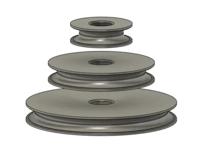 15cm 10cm 5cm Pully Wheels