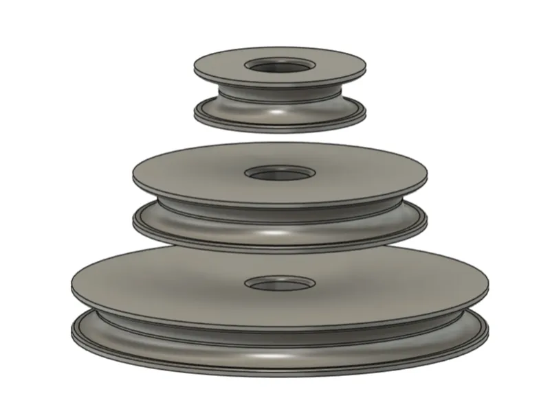 15cm 10cm 5cm Pully Wheels