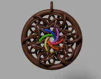 Pendentif rose mauresque — photo 1