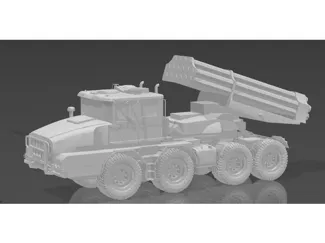 MZKT-74135重型坦克牵引车模型