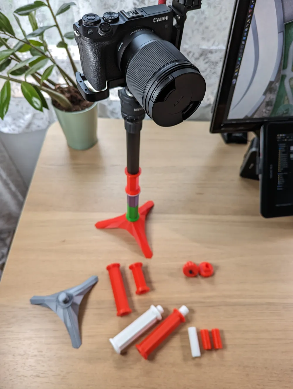 Modular mini DSLR mirrorless tripod system by archimaker MakerWorld ...