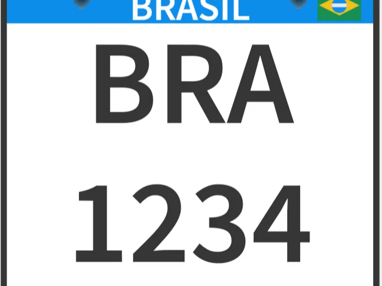Brazilian Motorcycle Plate